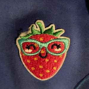 Strawberry iron on patch
